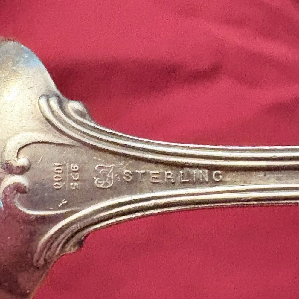 Towle Paul Revere Sterling Silver Coffee Spoon Juanita Engrave Back 1906 Pattern